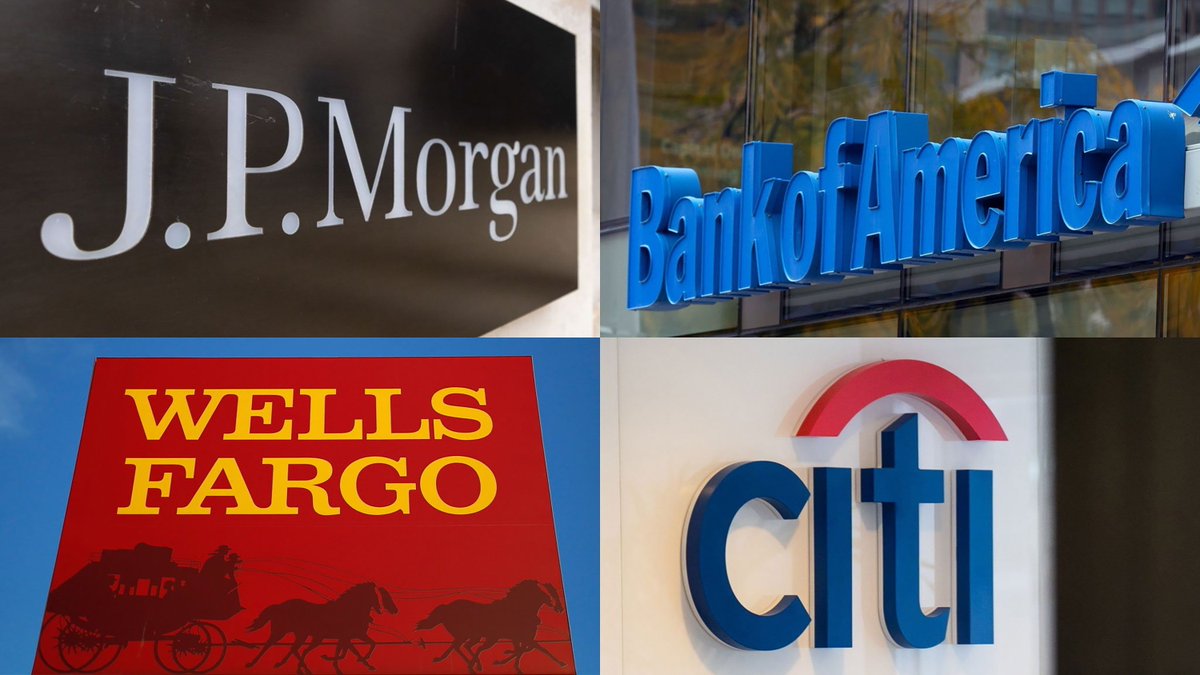 💥BREAKING: JPMorgan, Bank of America, Wells Fargo, and Citi are in talks to launch a joint stablecoin to compete with Tether - Reuters