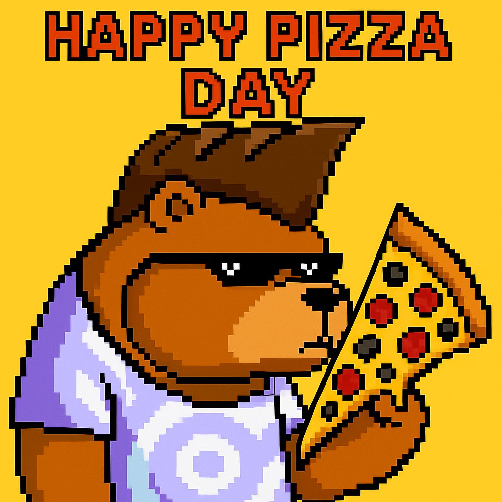 Happy #Bitcoin Pizza Day, BearX Fam! 🍕
