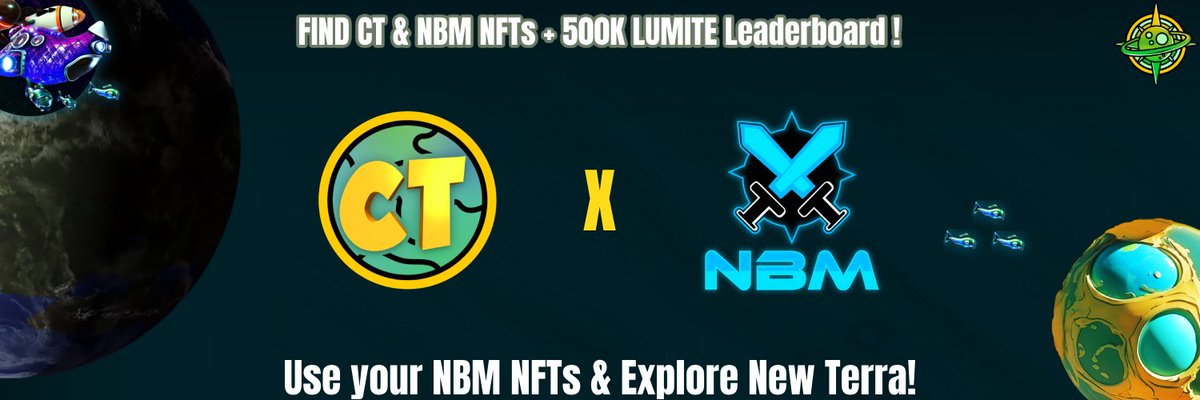 CrewToons (@crewtoons) on Twitter photo 🪐🪐NEW EVENT🪐🪐
EXPLORE NEW TERRA in Meta Explorers! 🧭🧭
USE your <a href="/NFTBattleMiners/">NFT Battle Miners</a> NFTs to explore and earn:
- 500K LUMITE total reward pool
- NBM & CT NFTs
Make sure to join our discord to learn how!
--> discord.com/invite/TC7eqs2…
#WAXNFT 🪐🪐NEW EVENT🪐🪐
EXPLORE NEW TERRA in Meta Explorers! 🧭🧭
USE your <a href="/NFTBattleMiners/">NFT Battle Miners</a> NFTs to explore and earn:
- 500K LUMITE total reward pool
- NBM & CT NFTs
Make sure to join our discord to learn how!
--> discord.com/invite/TC7eqs2…
#WAXNFT