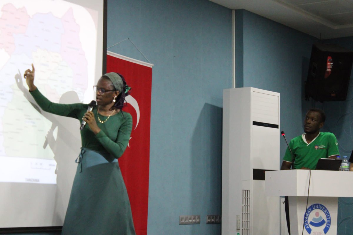 UCU_EngEnvt's tweet image. UCU Engineering to the world!!!🌍 Magdalene and Wilberforce presenting about Uganda’s culture and Uganda Christian University at the EduTalk Programme in @AksarayUni
#CivilEngineering
#EnvironmentalEngineering
#StudentExchange