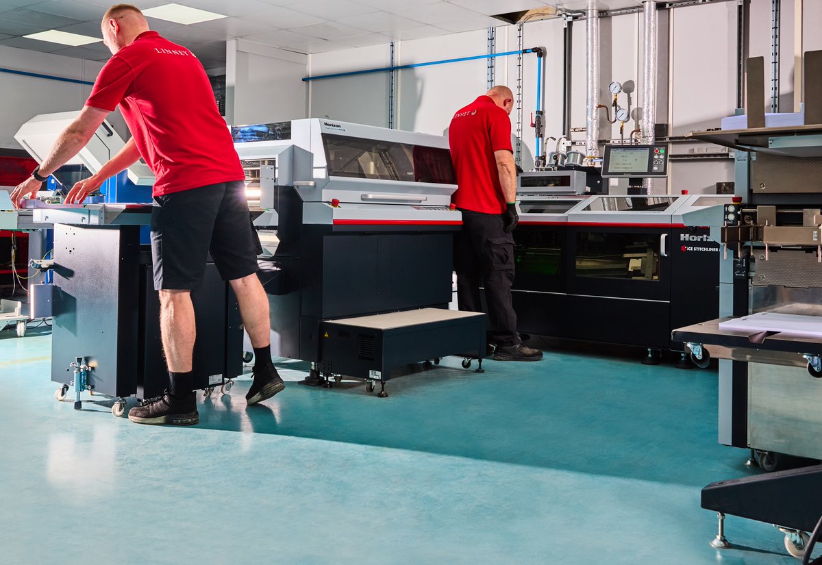 Linney has chosen a Horizon iCE StitchLiner Mark IV next generation saddle-stitching system to elevate its bookletmaking production bit.ly/3Fn9W4q