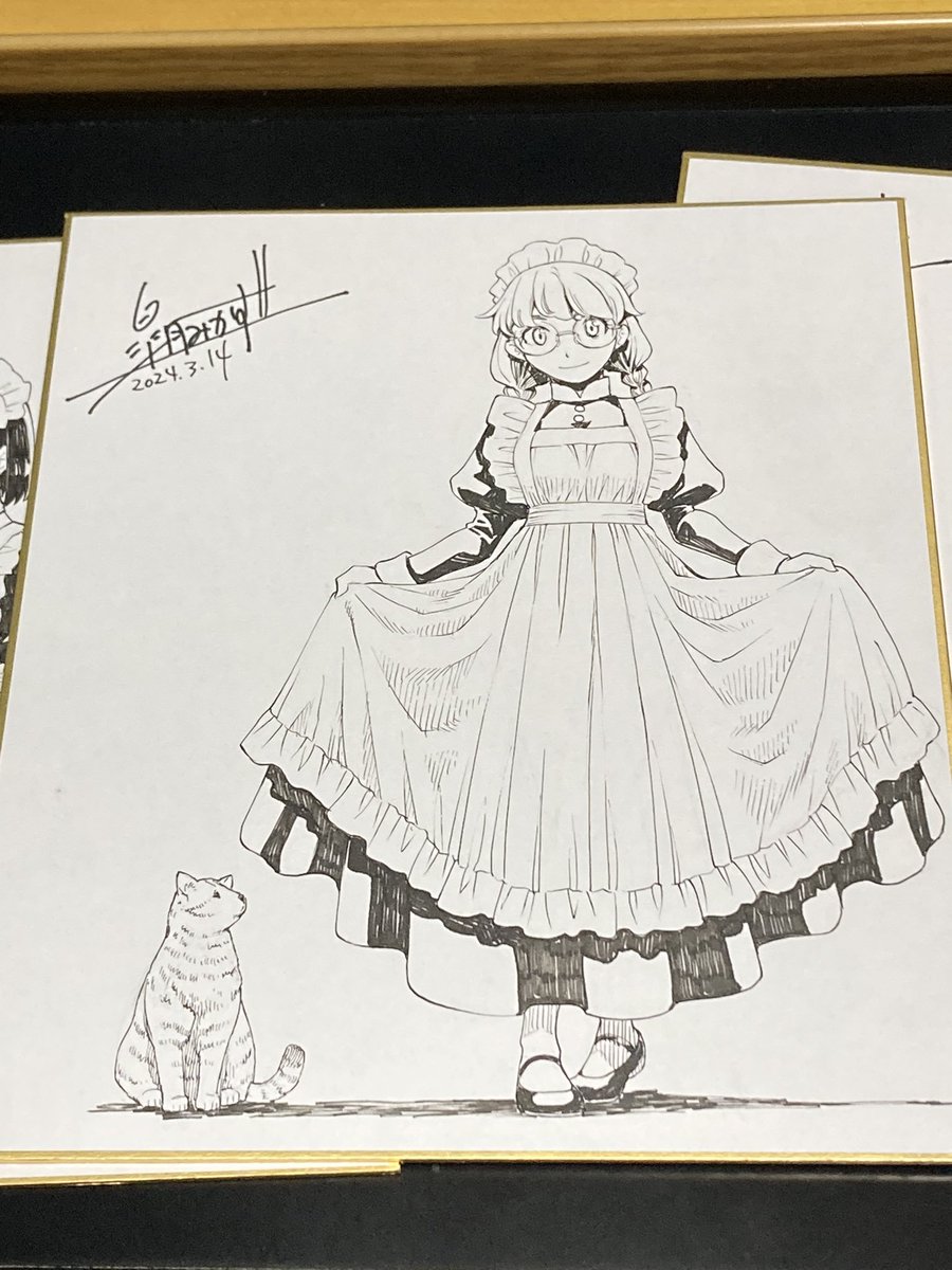 色紙メイドさん(MONO) #メイドさん強化月間 