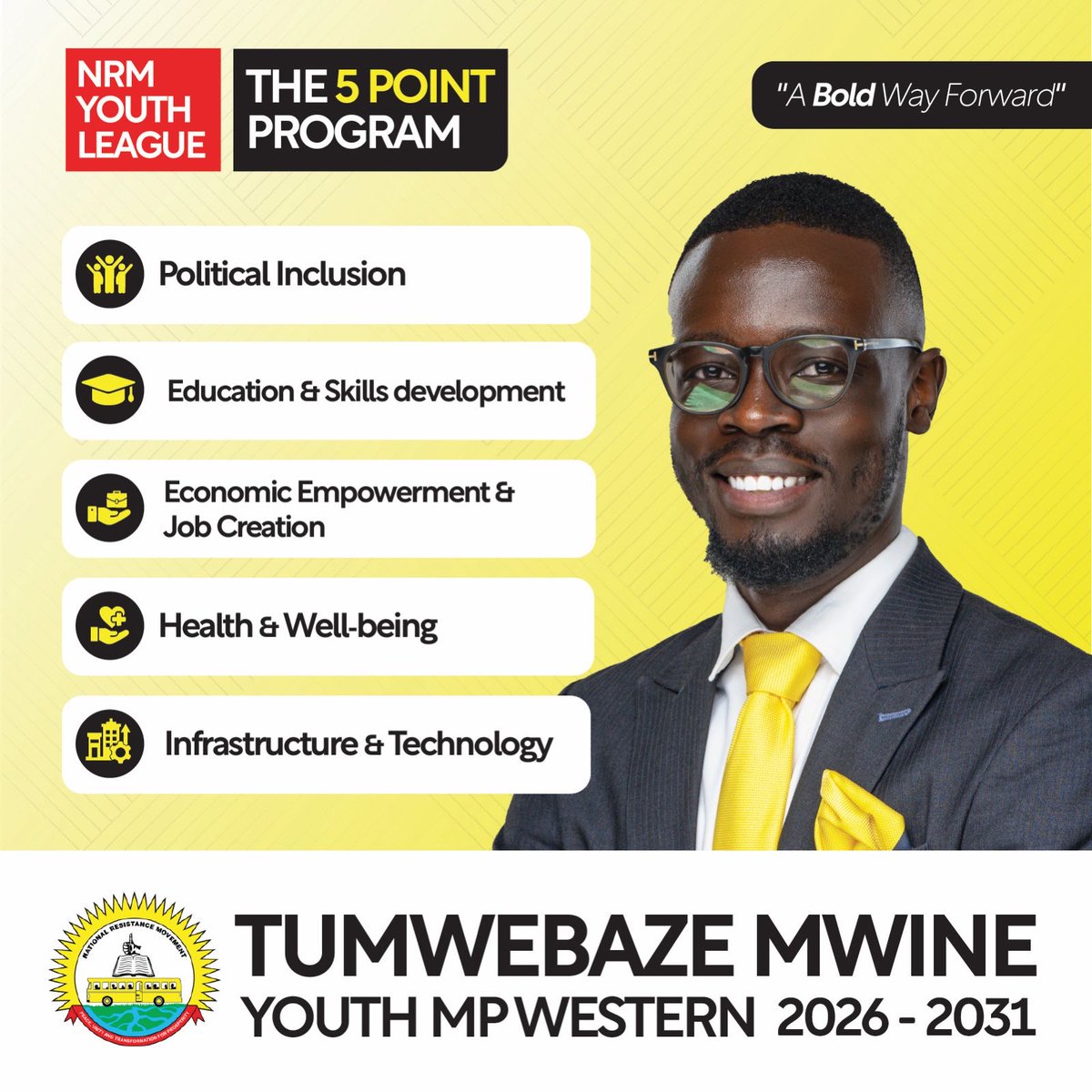 Be heard. Be skilled. Be empowered. Be connected.

It’s time to unlock opportunities and build a future rooted in action, not ambition alone.

#Mwine4YouthMP 
#Mwine4YouthMPWesternUg
