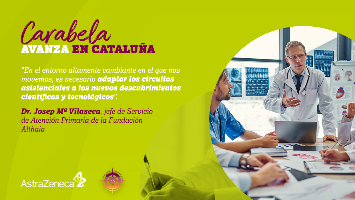 SECA ~ Sociedad Española de Calidad Asistencial (@calidadasistenc) on Twitter photo La iniciativa #CARABELA #AtenciónPrimaria ya se está implementando en Cataluña para rediseñar los circuitos asistenciales 🩺. Una iniciativa <a href="/AstraZenecaES/">AstraZeneca España</a>, <a href="/SEMG_ES/">SEMG 🩺 #OrgullososDeEstarALaCabecera👩⚕️👨⚕️</a> y <a href="/SEMERGENap/">SEMERGEN | Médicos de AP #YoPrefieroMFyC</a> que apuesta por una atención más coordinada y centrada en el paciente.
👉 f.mtr.cool/zpvevccggq La iniciativa #CARABELA #AtenciónPrimaria ya se está implementando en Cataluña para rediseñar los circuitos asistenciales 🩺. Una iniciativa <a href="/AstraZenecaES/">AstraZeneca España</a>, <a href="/SEMG_ES/">SEMG 🩺 #OrgullososDeEstarALaCabecera👩⚕️👨⚕️</a> y <a href="/SEMERGENap/">SEMERGEN | Médicos de AP #YoPrefieroMFyC</a> que apuesta por una atención más coordinada y centrada en el paciente.
👉 f.mtr.cool/zpvevccggq