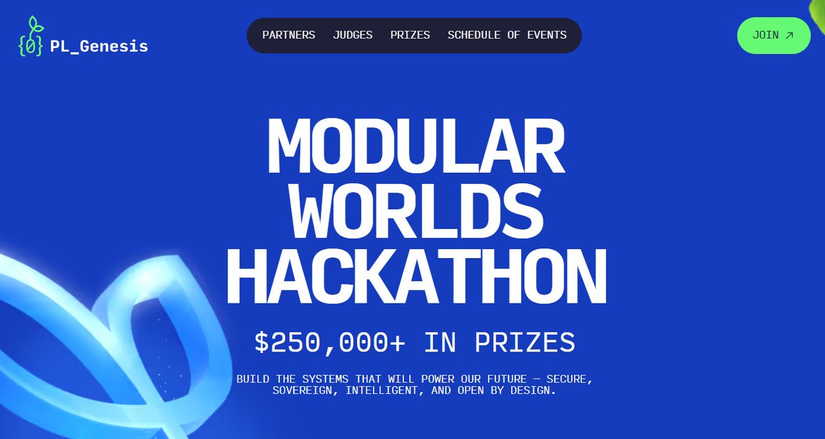 ActualOne 👾 (@actualonexyz) on Twitter photo GM BUILDERS
The chain doesn’t sleep & neither should you!!
We’re partnering with <a href="/PL__Genesis/">PL_Genesis: Modular Worlds</a> + <a href="/protocollabs/">Protocol Labs</a> for PL_Genesis: Modular Worlds the next virtual builder arena ⚒️
All you need to know:
- $250K+ in prizes
- Founders’ Forge pre-accelerator entry
- Filecoin-powered GM BUILDERS
The chain doesn’t sleep & neither should you!!
We’re partnering with <a href="/PL__Genesis/">PL_Genesis: Modular Worlds</a> + <a href="/protocollabs/">Protocol Labs</a> for PL_Genesis: Modular Worlds the next virtual builder arena ⚒️
All you need to know:
- $250K+ in prizes
- Founders’ Forge pre-accelerator entry
- Filecoin-powered