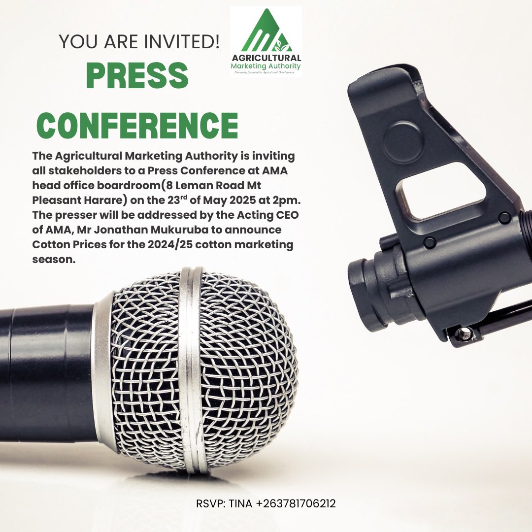 You’re cordially invited.

<a href="/MoLAFWRD_Zim/">MinofLands,Agric,Fisheries,Water&Rural Development</a> 
<a href="/thestandardzim/">The Standard Zim</a> 
<a href="/HeraldZimbabwe/">The Herald Zimbabwe</a> 
<a href="/StarfmZimbabwe/">Star FM</a> 
<a href="/ZBCNewsonline/">ZBC News Online</a>