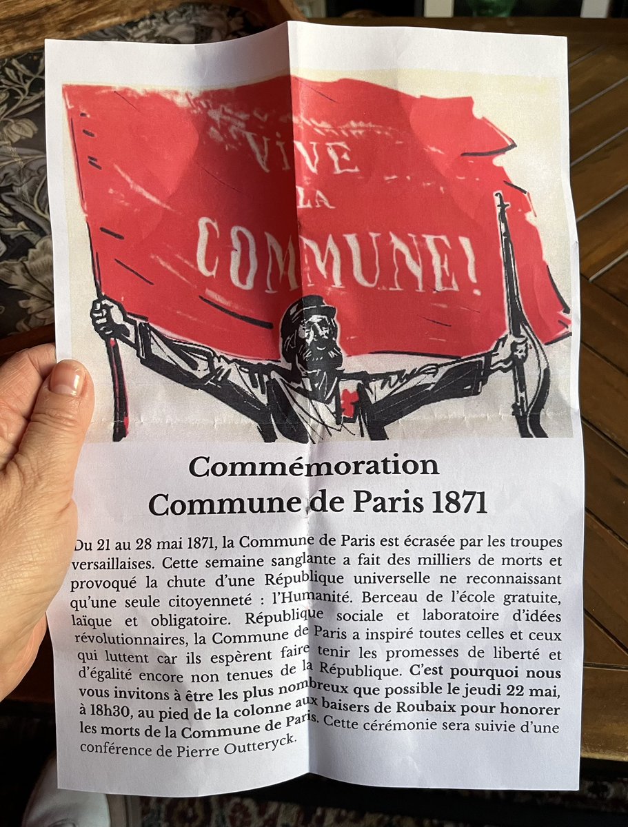 EveFlament's tweet photo. Merci @Fal_Roubaix et @NassimSidhoum1 pour cet hommage aux idées, aux hommes et aux femmes qui ont lutté pour + de liberté et d’égalité. Bien d’entendre les jeunes communistes, écologistes et socialistes qui sont l’avenir et s’appuient sur histoire et valeurs. #LaCommune #Roubaix https://t.co/MCwHqexW1f