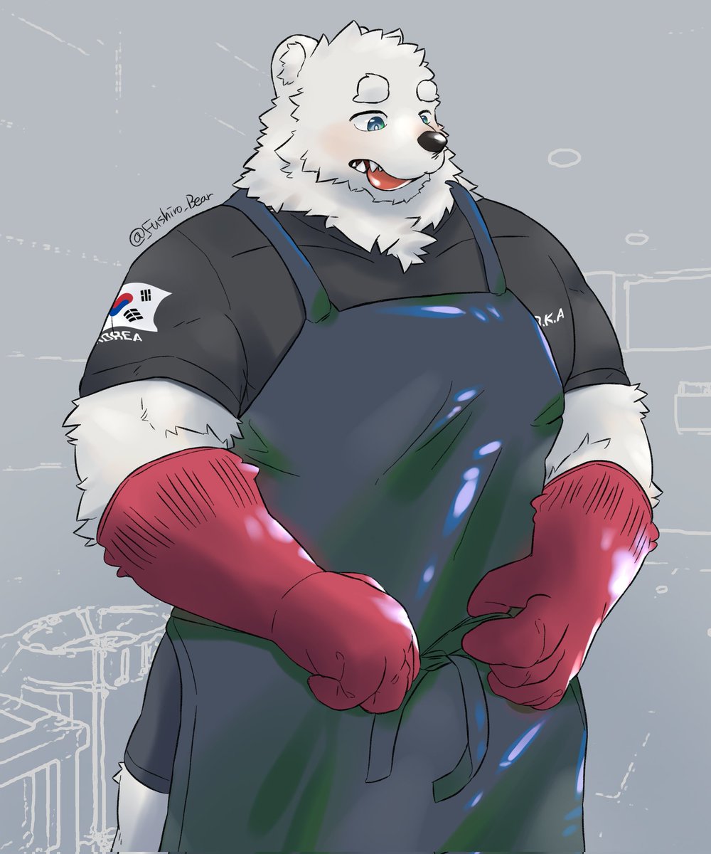 식기세척장 근무하는 푸시로
OC working at dish washing room