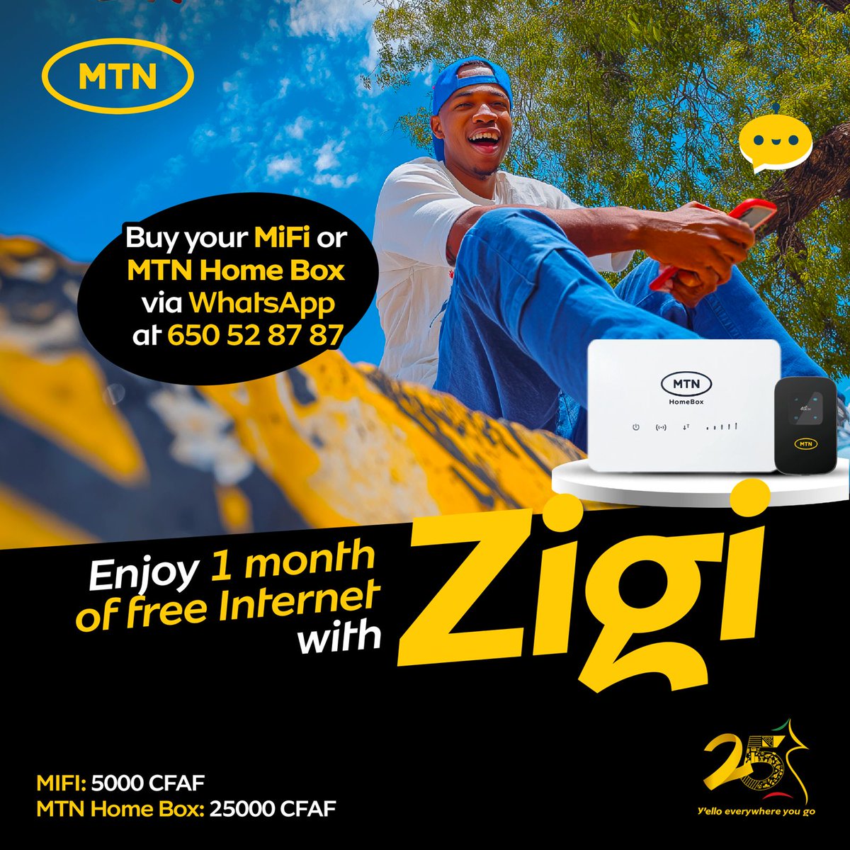Want to stay connected everywhere? 😎 MiFi or MTN Home Box Order via ...