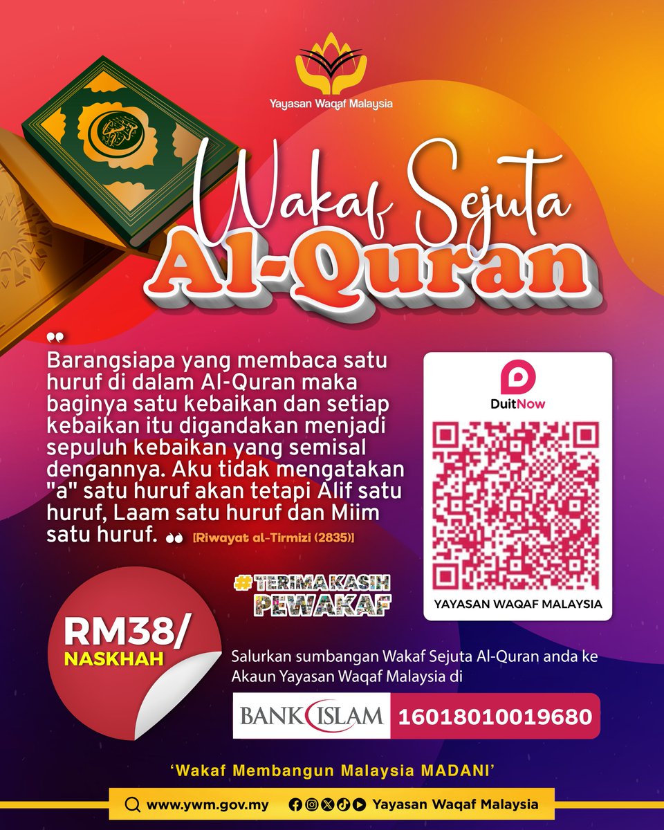 Yayasan Waqaf Malaysia tweet media