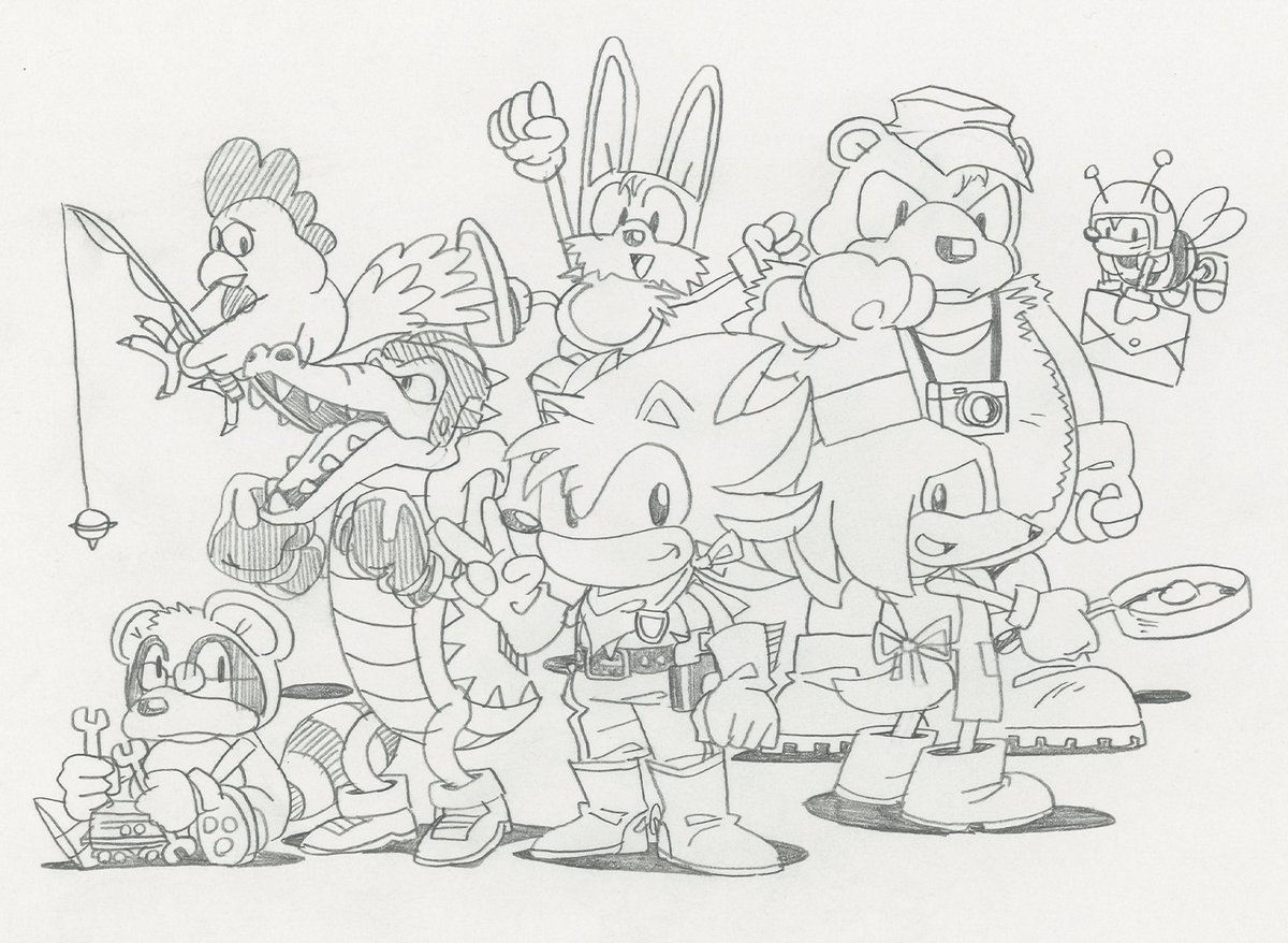 <a href="/NikkiKaji/">NikkiKaji (Shop open!)</a> <a href="/vertekins/">✨ Sonic Aficionado ✨</a> Awesome!
I also remember this drawing by Takashi Iizuka.