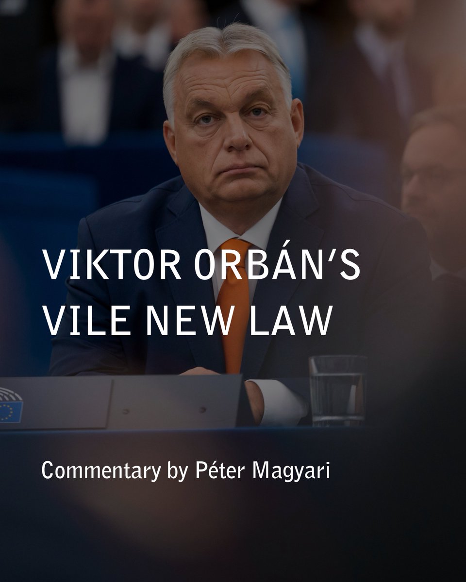 🇭🇺 #Orbán’s government is pushing a #newlaw that would allow it to strip any organisation or company of its revenues – all in the name of "sovereignty".
The hysteria against “#ForeignAgents” is escalating. The main enemies are 🇺🇦and 🇪🇺.
📎 Link below
<a href="/BoellStiftung/">Heinrich-Böll-Stiftung</a>
#Hungary