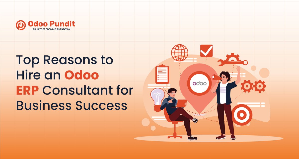 OdooPundit's tweet photo. Unlock the full power of #OdooERP with the right consultant! 🚀 
From custom setups to smooth data migration, see the top 10 reasons why hiring an expert saves time, cuts costs &amp; boosts ROI.

Read more 👇 https://t.co/P4jawpuQFP

#ERP #BusinessGrowth #Odoo #TechStrategy https://t.co/d4Ztx82f8f