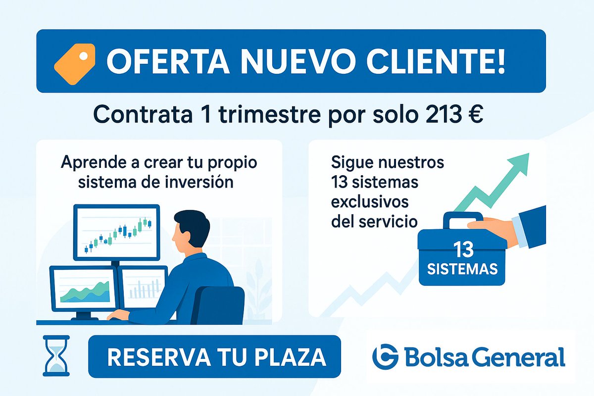 🎯 ¡OFERTA EXCLUSIVA PARA NUEVOS CLIENTES!
Únete al Centro de Traders por solo 213 € / 3 meses 🔥
📈 Crea tu propio sistema de inversión
🧠 Accede a 13 sistemas en tiempo real
🎓 Formación + Seguimiento + Comunidad activa

💥 Usa el cupón: ofertanuevo
🚀 ¡No te lo pierdas!
