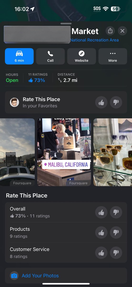 artemxcx's tweet image. i was just looking for a nearby store to buy water and why there’s literally a picture of Lady Gaga in the reviews on apple maps 😭