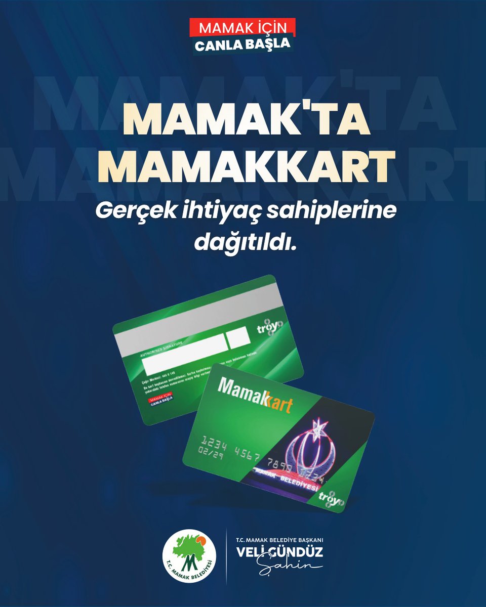 Mamak’ta dayanışma var, Mamak’ta MamakKart var!

İhtiyaç sahibi hemşehrilerimizin temel ihtiyaçlarını karşılayabilmesi için MamakKart, sosyal destek çalışmalarımızın önemli bir parçası olarak hayata geçti.

Adil, şeffaf ve onurlu bir yardım anlayışıyla, ihtiyaç duyan ailelerimize