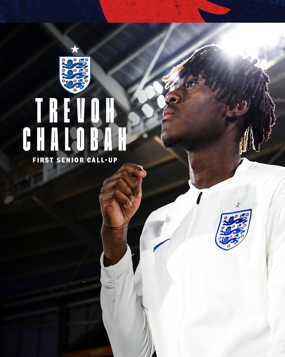 England (@england) on Twitter photo From our #YoungLions to the #ThreeLions.
<a href="/TrevohChalobah/">Trevoh Chalobah</a>โs England journey continues, as he receives his very first senior international call-up! ๐ From our #YoungLions to the #ThreeLions.
<a href="/TrevohChalobah/">Trevoh Chalobah</a>โs England journey continues, as he receives his very first senior international call-up! ๐