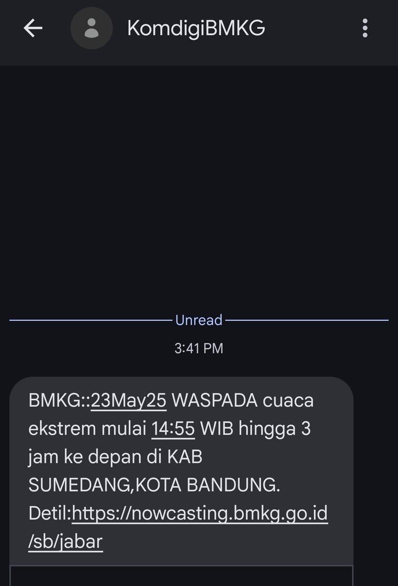 Ada yg dapat sms jg?