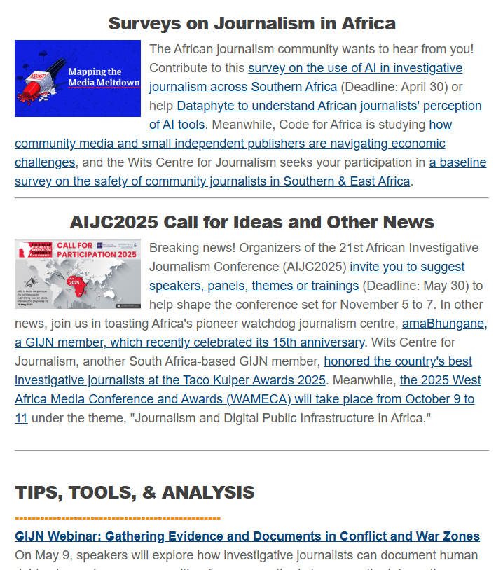 GIJN Africa tweet media