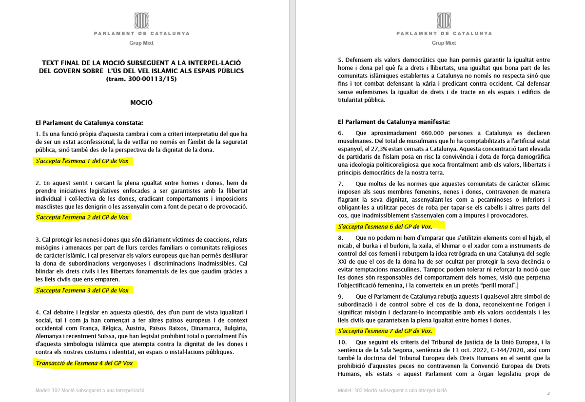 AC almenys ha aconseguit que VOX parlés en català al parlament per criminaltzar una religió que no es la seva.
Uns cracks de l'independentisme.
🤣🤣🤣😂😂😂