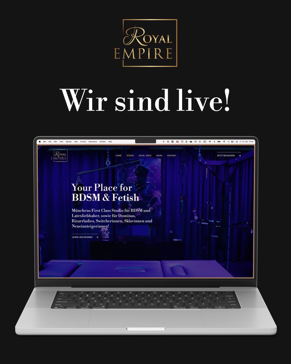 Royal Empire (@royal_empire__) on Twitter photo royal-empire.de
Endlich ist es so weit. Als Hauptsponsor der <a href="/BoundCon_Munich/">BoundCon Munich</a> sind wir mit der kleinen Version online! Viel Spaß bei den ersten Einblicken und bleibt gespannt!
#bdsm #münchen #latex #domina #studio royal-empire.de
Endlich ist es so weit. Als Hauptsponsor der <a href="/BoundCon_Munich/">BoundCon Munich</a> sind wir mit der kleinen Version online! Viel Spaß bei den ersten Einblicken und bleibt gespannt!
#bdsm #münchen #latex #domina #studio