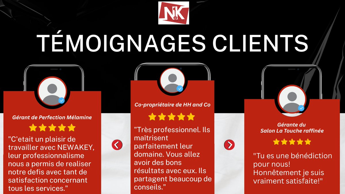 NewaKey_Digital's tweet photo. On ne promet pas la lune.
On livre des résultats.

Et nos clients ?
Ils en parlent avec le cœur. ❤️

🔗 Leurs mots valent plus que 100 pubs.
#NEWAKEY #SuccèsClients #MarketingDigital https://t.co/Ocudt9phsL