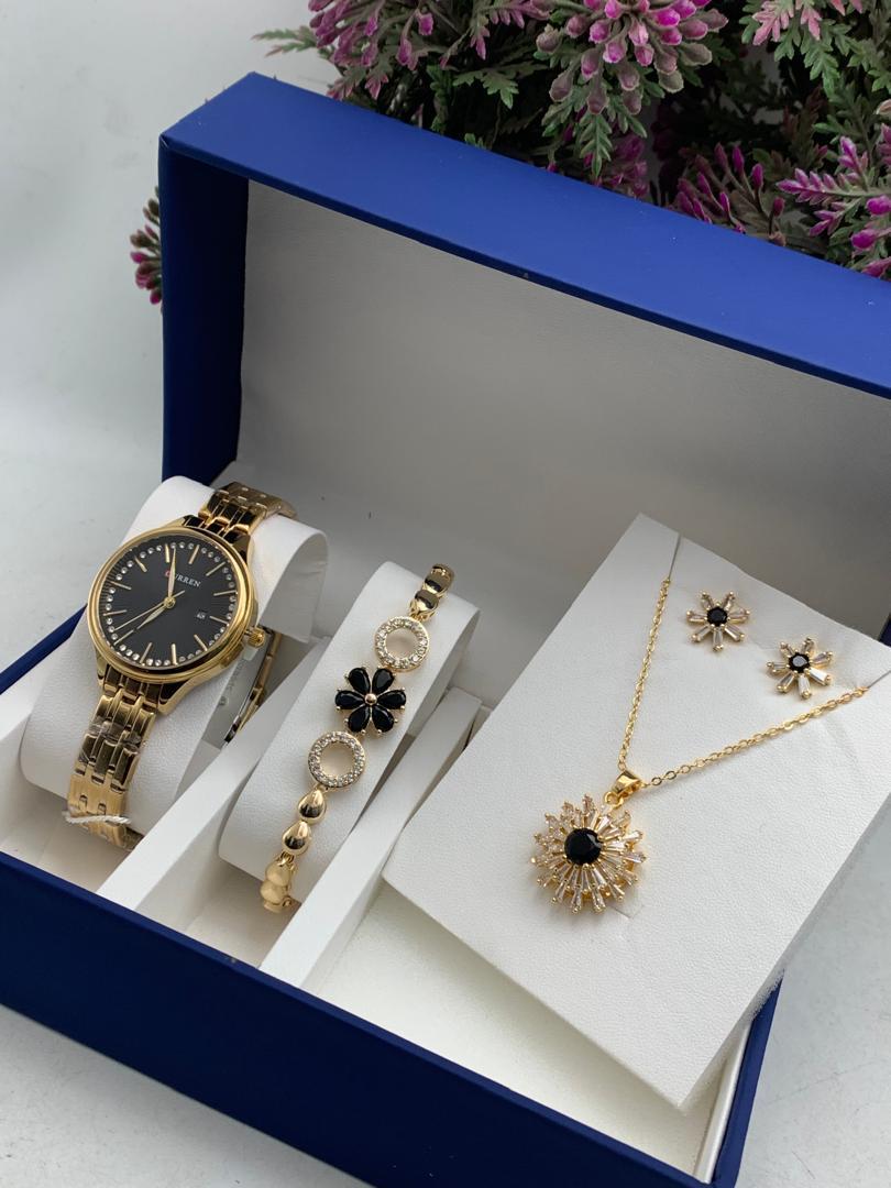Beautiful women's watch &amp; bracelets set 
Shop on Nexotin App