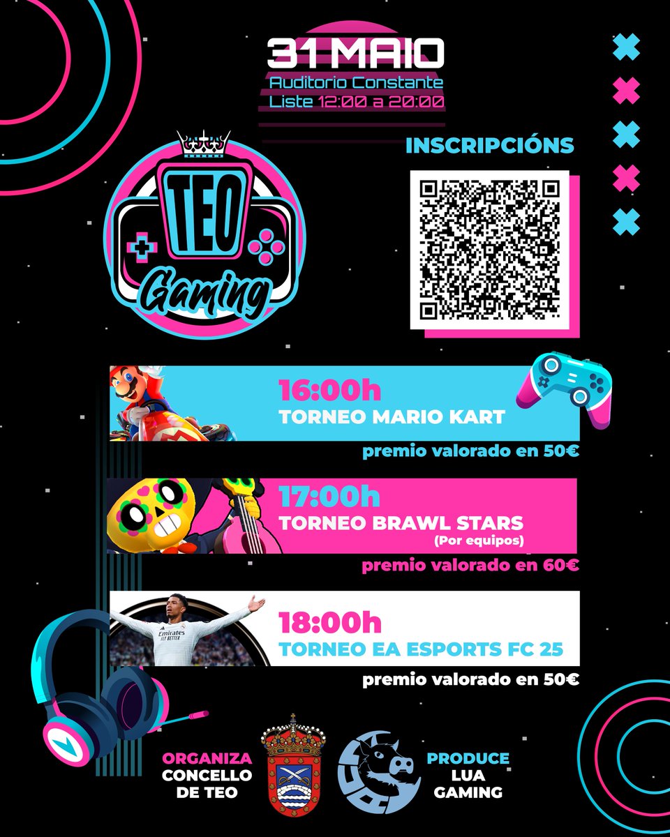 ¿Mario Kart, Brawl Stars o EA FC? ¡Demuestra cuál es tu fuerte! 🎮

Ya sea esquivando caparazones, combatiendo en la arena o anotando el gol decisivo, es tu momento de brillar y llevarte premios.  

¡Nos vemos pronto! 💙