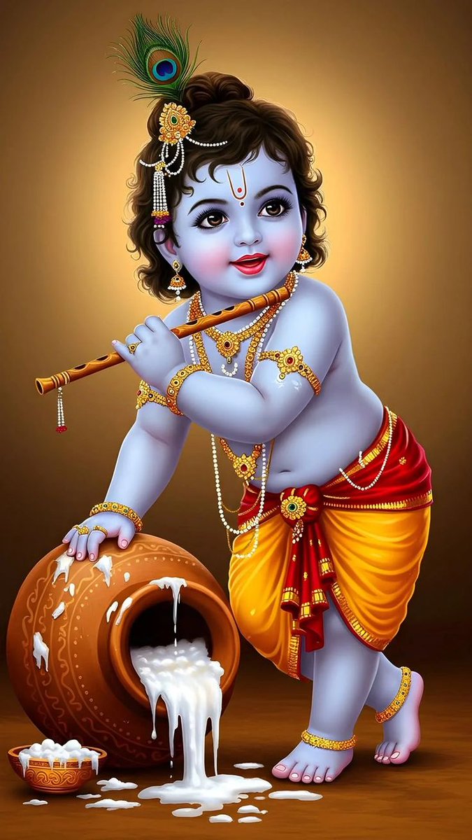 ईश्वर की इतनी सुंदर हो जो हृदय के मन मंदिर की आंखों से कभी निकल ना
अद्भुत रूप जय श्री कृष्ण सरकार