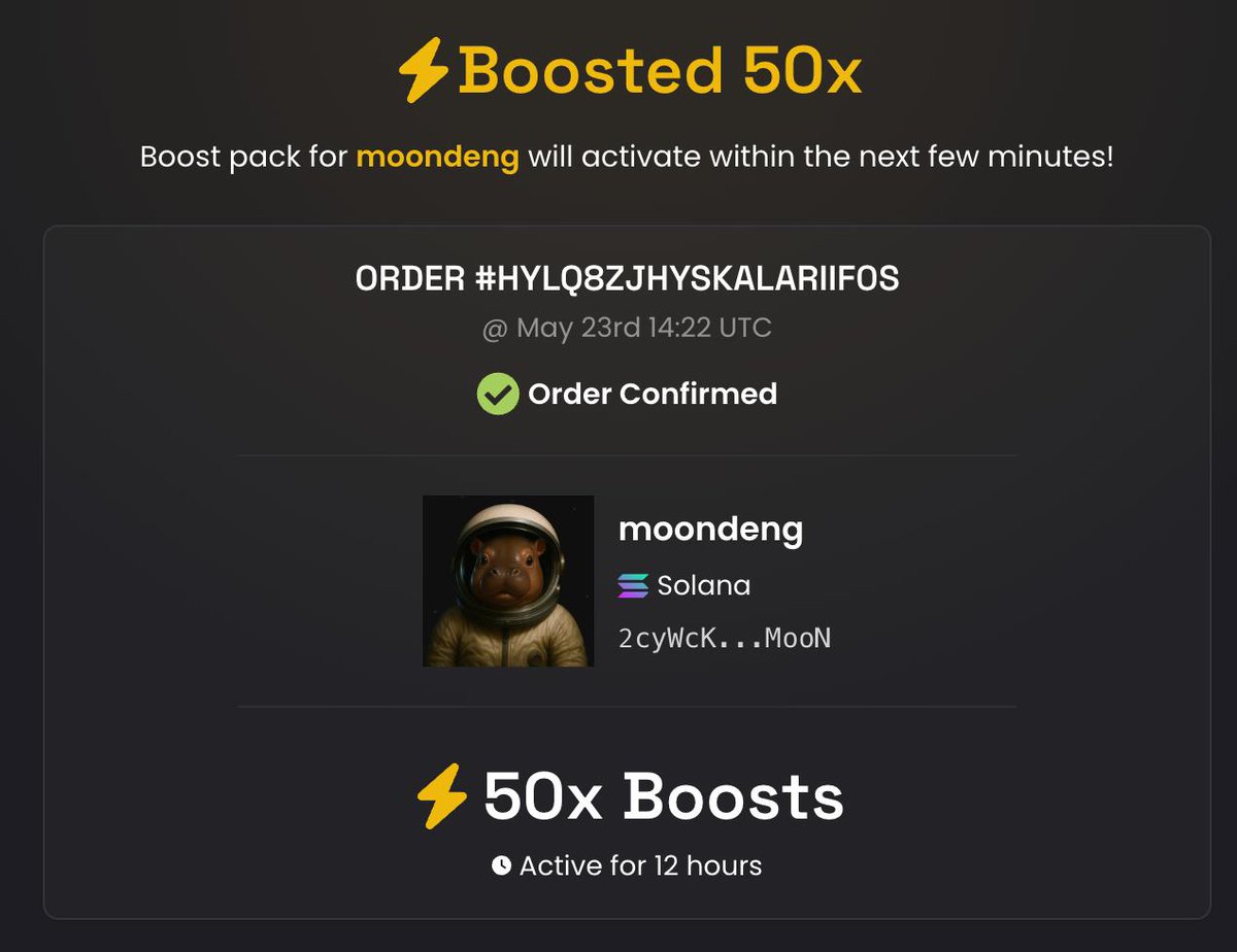 moondengmeme's tweet photo. DEXSCREENER BOOSTS 50X PAID https://t.co/nDyLRLryEs