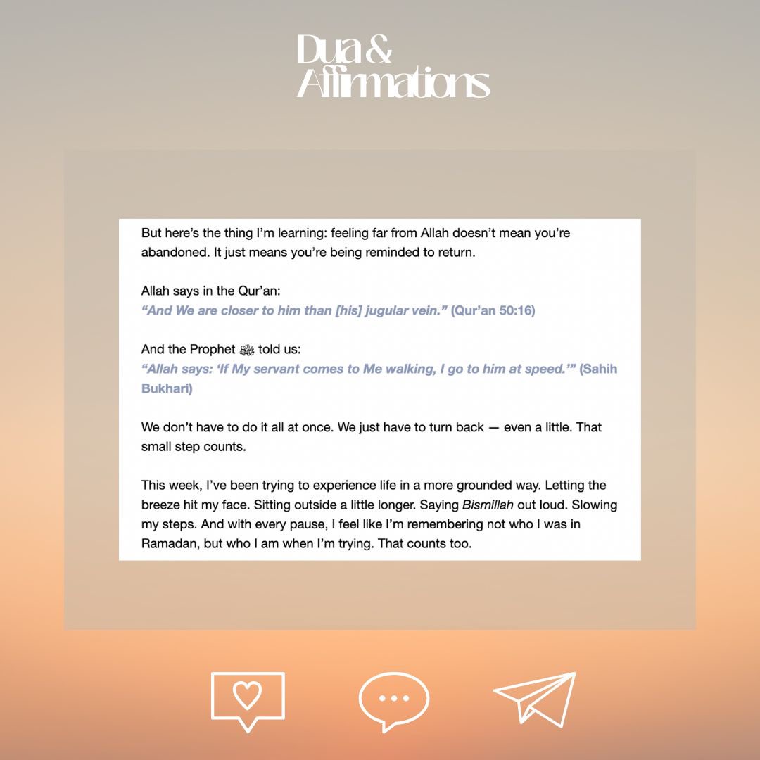 Jummah Mubarak!!

Back to sharing thoughts, reflections duas and affirmations 

In today’s newsletter I ask: Who Moved?

subscribe 📩: mailchi.mp/5fe845f9a36b/d…