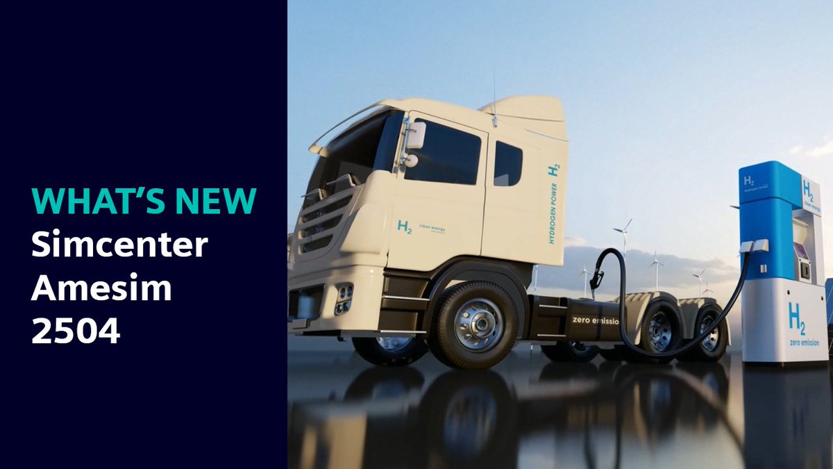 CuneytOzcelebi's tweet image. Develop electric powertrains, explore hydrogen technologies, or optimize complex systems with Simcenter Systems 2504, tackling tomorrow's engineering challenges today.
Discover what's new in Simcenter Amesim 2504!🔗sie.ag/7M2UWe
#Simcenter #SystemSimulation
