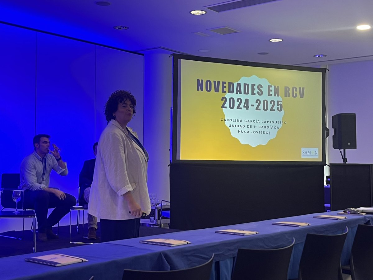 Interna_SAMIN's tweet photo. Y continúa la Dra Carolina García Lamigueiro @Carolamigueiro, de @HUCA_Asturias, comentando las últimas novedades en RCV🫀🙌🏻 https://t.co/gKXcFoEEQn
