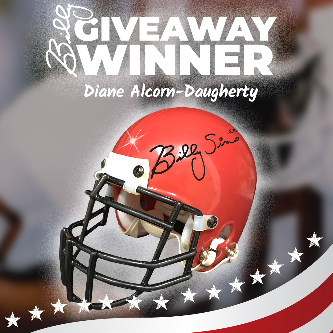 Congratulations Diane on winning a signed mini helmet!