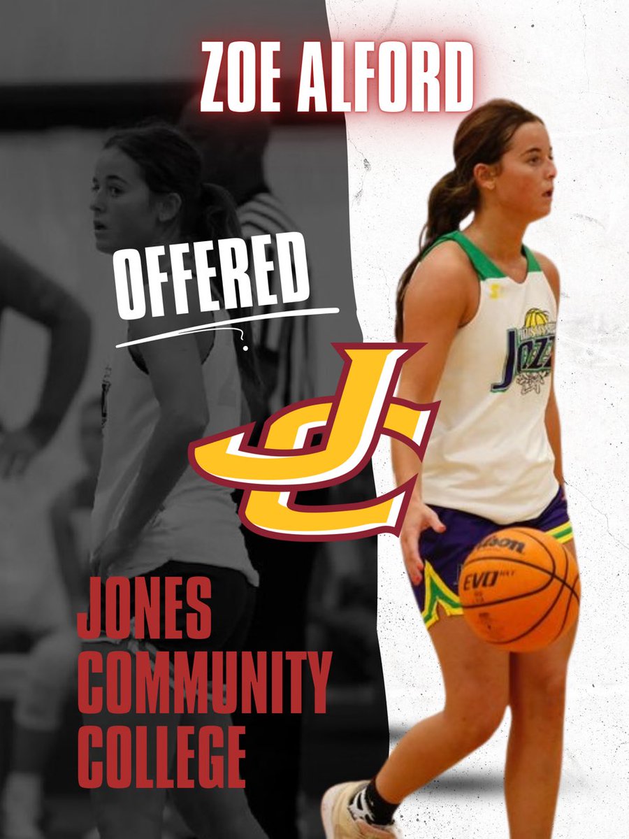 Mississippi Jazz Elite (@msjazzelite) on Twitter photo Jazz 17U 5’7 PG <a href="/ZoeAlford22/">Zoe Alford</a> 5A Player of the year, first team All Clarion Ledger, and Overall Champion, received her 4th offer over the weekend from <a href="/JC_BobcatsWBK/">Jones Women’s Basketball</a>! Zoe averaged 17 ppg at the Capital Cool and had a 25 point game! Congrats Zoe! 🎷✅ Jazz 17U 5’7 PG <a href="/ZoeAlford22/">Zoe Alford</a> 5A Player of the year, first team All Clarion Ledger, and Overall Champion, received her 4th offer over the weekend from <a href="/JC_BobcatsWBK/">Jones Women’s Basketball</a>! Zoe averaged 17 ppg at the Capital Cool and had a 25 point game! Congrats Zoe! 🎷✅