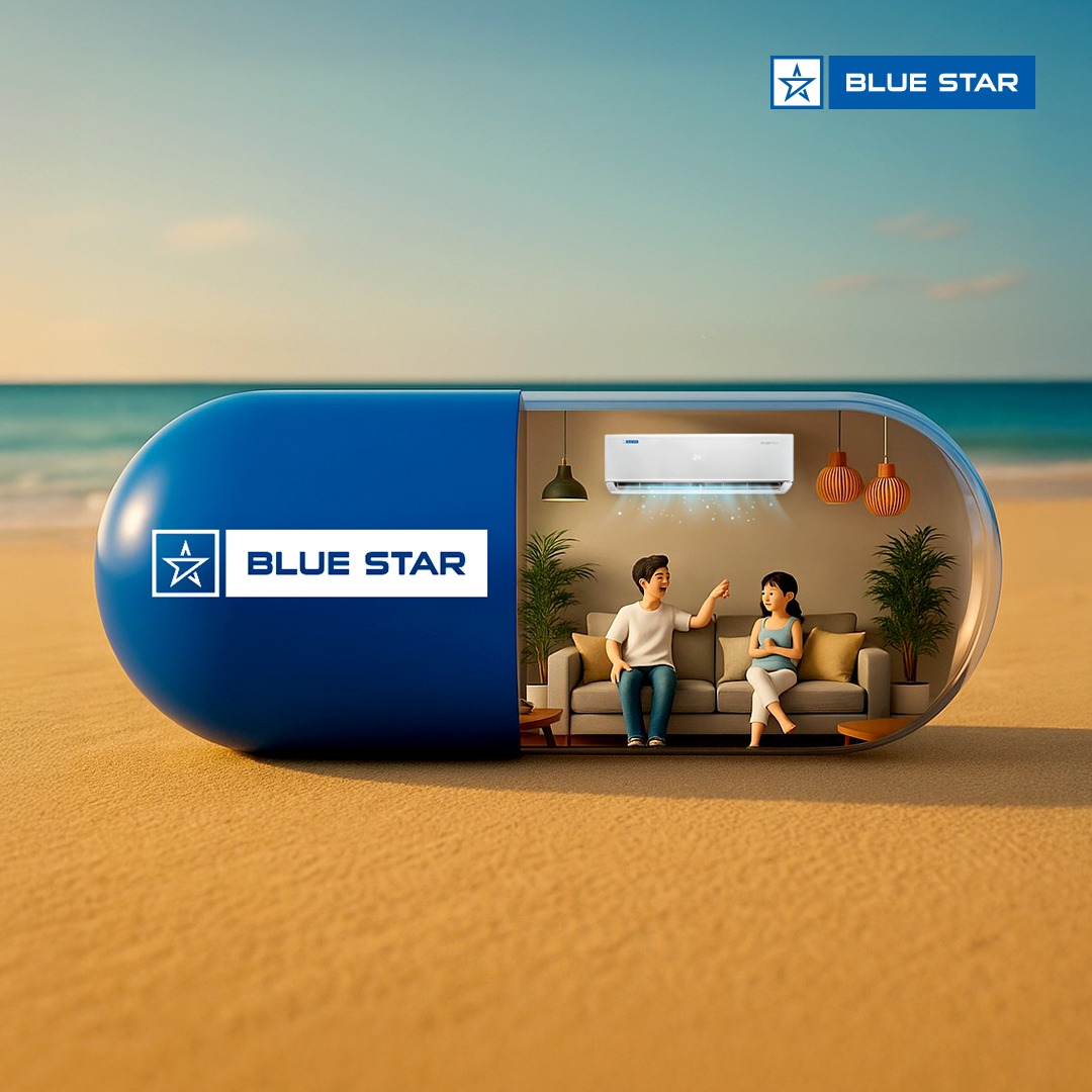 BlueStarLtd's tweet photo. This Summer, Blue Star is AC-ing the trend ❄️🔥
#CapsuleTrend #AI #AITrend #NewTrend #brandbuzz https://t.co/I7VIZIO20J
