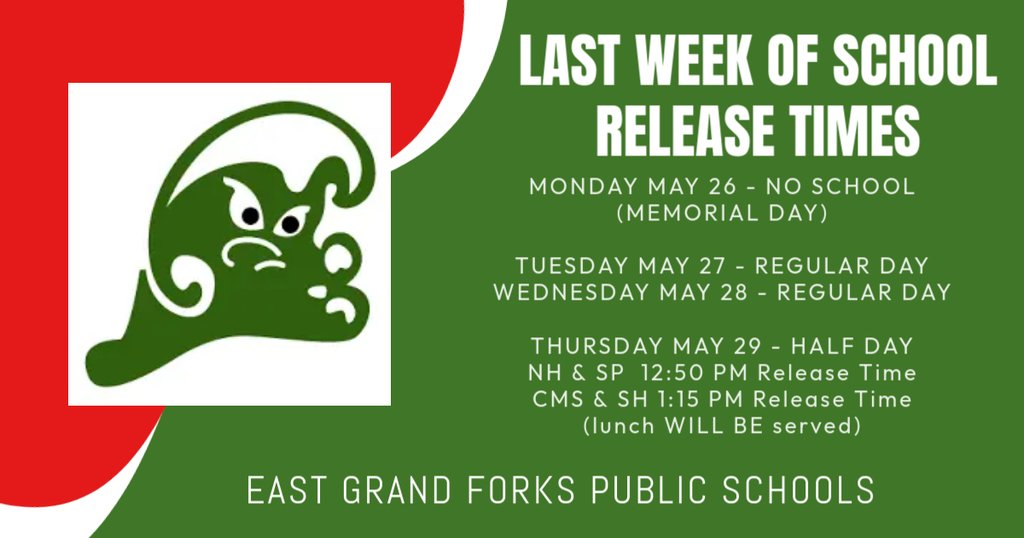 Reminder for next week.