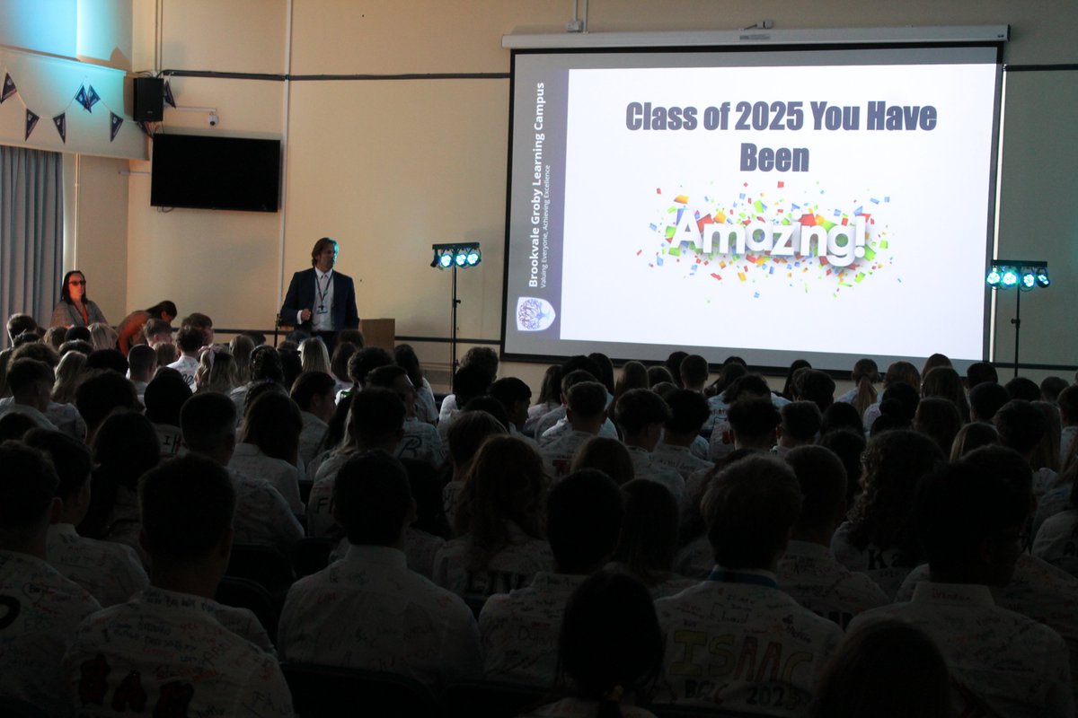 BrookvaleGroby's tweet photo. Today, we celebrate our Year 11 class of 2025! You have all been amazing. We look forward to seeing some of you next year joining us for Post 16, and to the rest of you, we wish you the best of luck! https://t.co/dM2UypZtj2