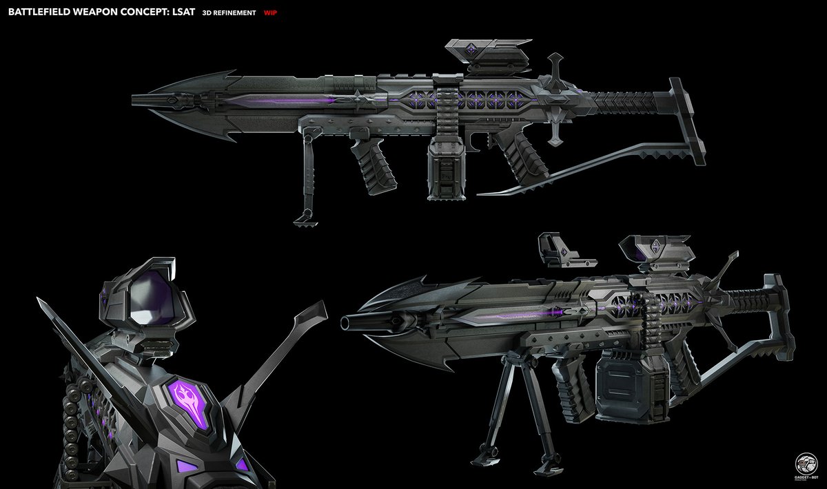 bf_archival's tweet photo. Battlefield Mobile - unused weapon art by Nicholas Kiripolsky. Love the Bad Company reference :) https://t.co/fLbGx8QA6O