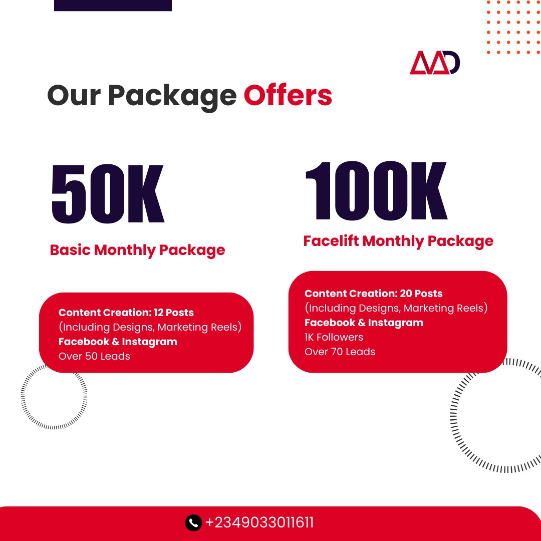 AvadConsult's tweet photo. Grow your Business with us. 

Check out our packages 

#Socialmedia #marketing #Ads https://t.co/ZOMFNxTExv