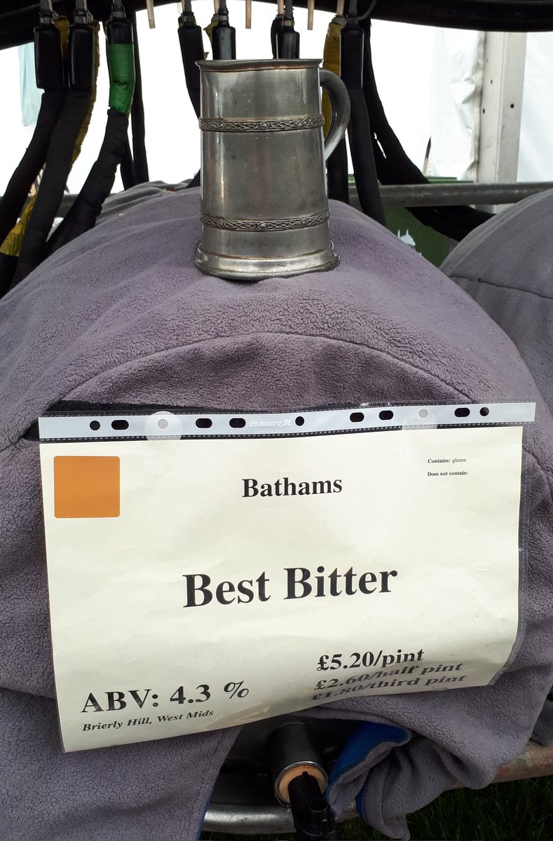 Another full tankard of delicious <a href="/thebathams/">The Bathams</a> Best Bitter keeping me going behind the bar at the <a href="/cambeerfest/">Cambridge Beer Fest</a> 😊