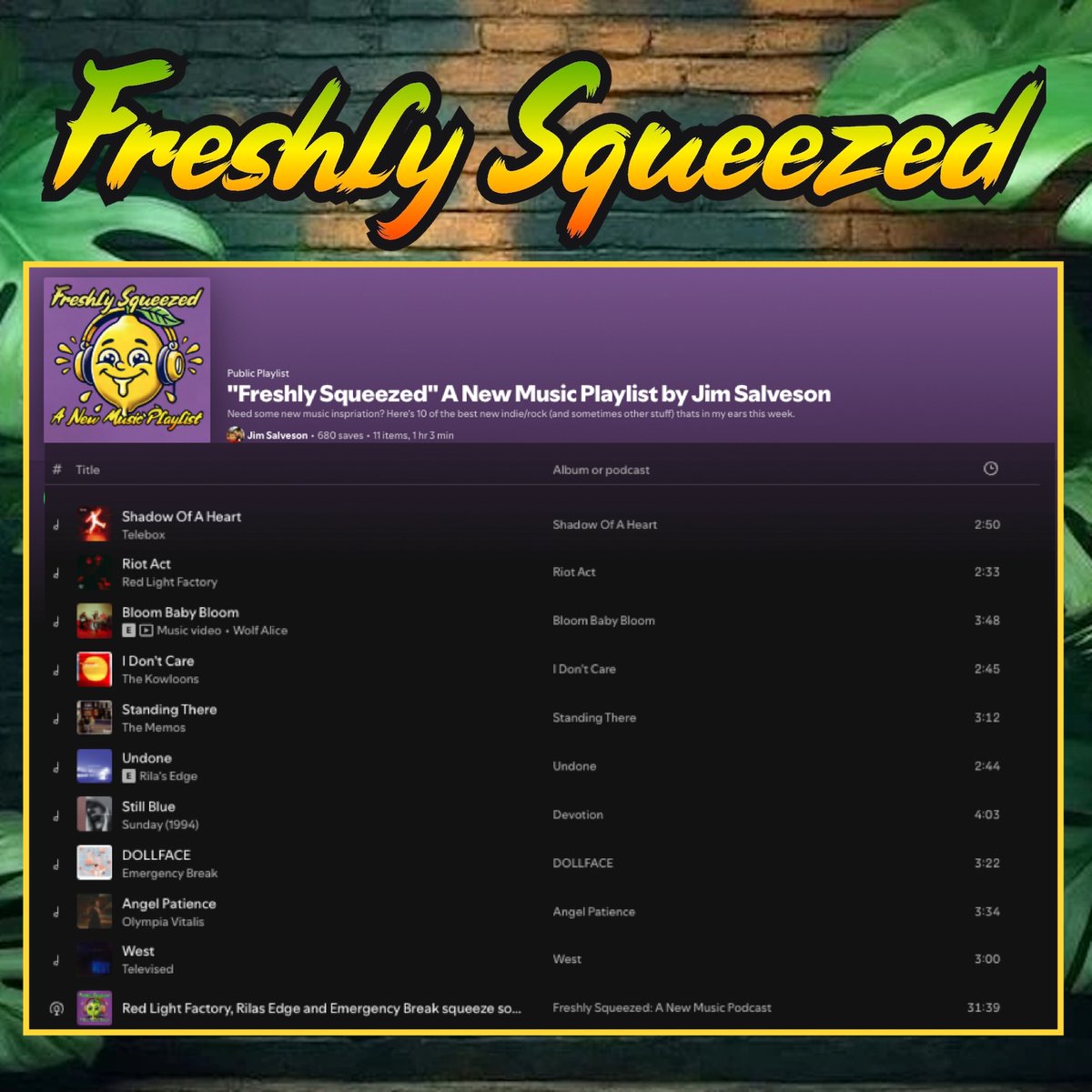 Jim Salveson (@mr_jimbob) on Twitter photo Early drop on this weeks new music playlist... 10 good'uns to get you into the weekend.
Plus another change to hear this weeks pod with <a href="/rilasedge/">RILA'S EDGE</a> <a href="/EmergencyBreak_/">EMERGENCY BREAK</a> and <a href="/RedLightFactory/">Red Light Factory</a>.
Listen and Follow: open.spotify.com/playlist/76Qbr… Early drop on this weeks new music playlist... 10 good'uns to get you into the weekend.
Plus another change to hear this weeks pod with <a href="/rilasedge/">RILA'S EDGE</a> <a href="/EmergencyBreak_/">EMERGENCY BREAK</a> and <a href="/RedLightFactory/">Red Light Factory</a>.
Listen and Follow: open.spotify.com/playlist/76Qbr…
