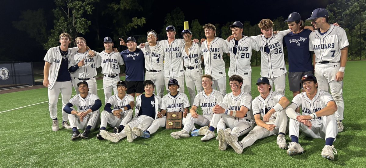 Huge walk off win for the program last night as our Valley Boys won a nine inning 4-3 Regional Championship game against a very good Shawnee Mission East squad.  Thank you to all of the friends, family members, and alumni that came out to support us!!  It was a special night!!