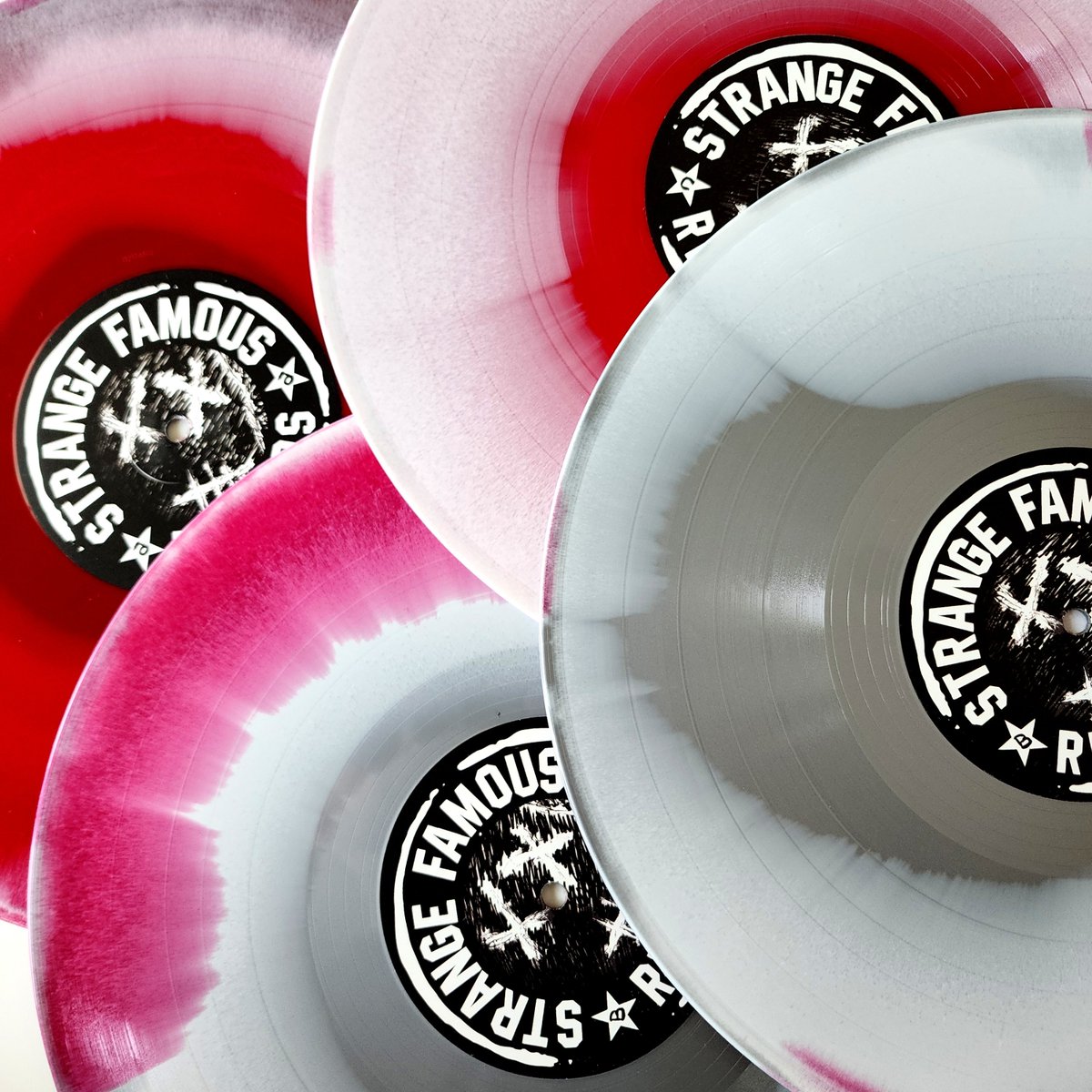 SFRupdates's tweet image. ❤️🤍🩶 NEW VINYL COLOR! 

@SageFrancis' #PersonalJournals is back in stock in a brand new Silver/Red/White mixed-wax variant at TinyURL.com/SageMerch !

This 2xLP set (#SIGNED by Sage!) includes the 16-pg full-size lyric book &amp;amp; is limited to 500 copies. 

#StrangeFamous!