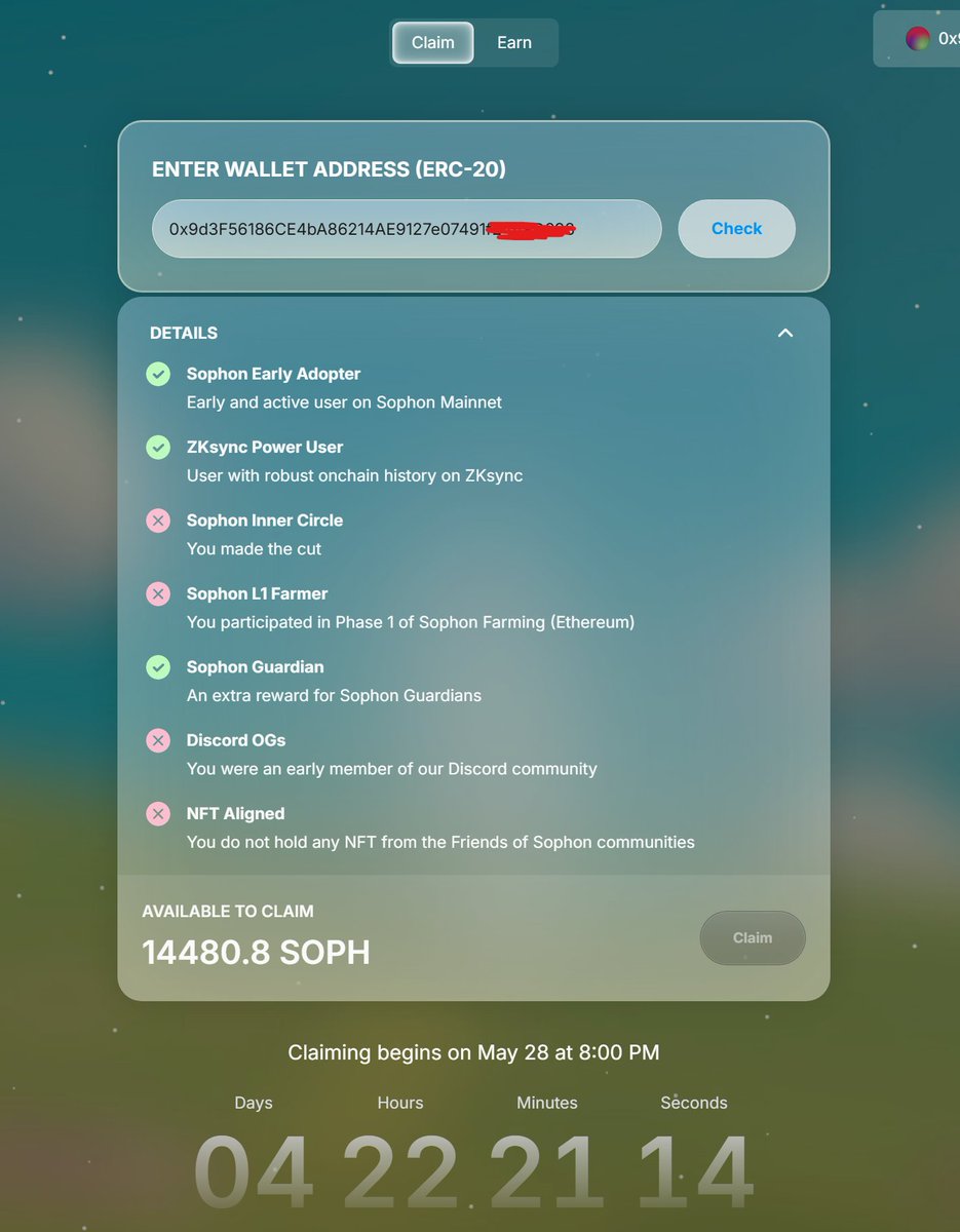 heycape_'s tweet photo. Sophon airdrop checker is live

go check your allocation for $SOPH and if you're qualified as a ZkSync power User:

https://t.co/J4T9UgrC6j https://t.co/MmqYdS7va4