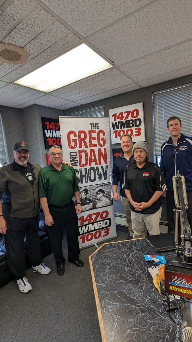PSMLBaseball's tweet photo. President Zach Skulte, Past President Tim Cundiff, and PSML All-Time Hits Leader, Terry Elmore were on the Greg and Dan Show this morning talking Sunday Morning League Baseball and the upcoming Peoria Sunday Morning League Banquet on June 6th - featuring special guest and keynote speaker, Ben Zobrist!

Get your tickets to the PSML Banquet here before it’s too late: https://t.co/T5ehbKnZni

#PeoriaSundayMorningLeague
#psmlhofclassof2025
#year110