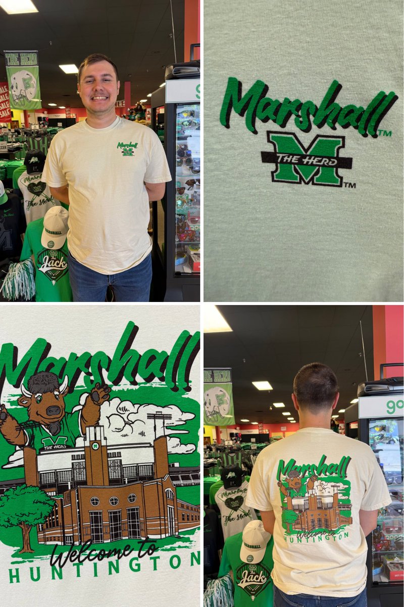 Official_Glenns's tweet photo. Josh says this is a Godzilla design, do you agree? #imageone #wearemarshall #goherd #shopglenns #downtownhuntington
https://t.co/I2wmnjReLG https://t.co/7sF1BwQ97S