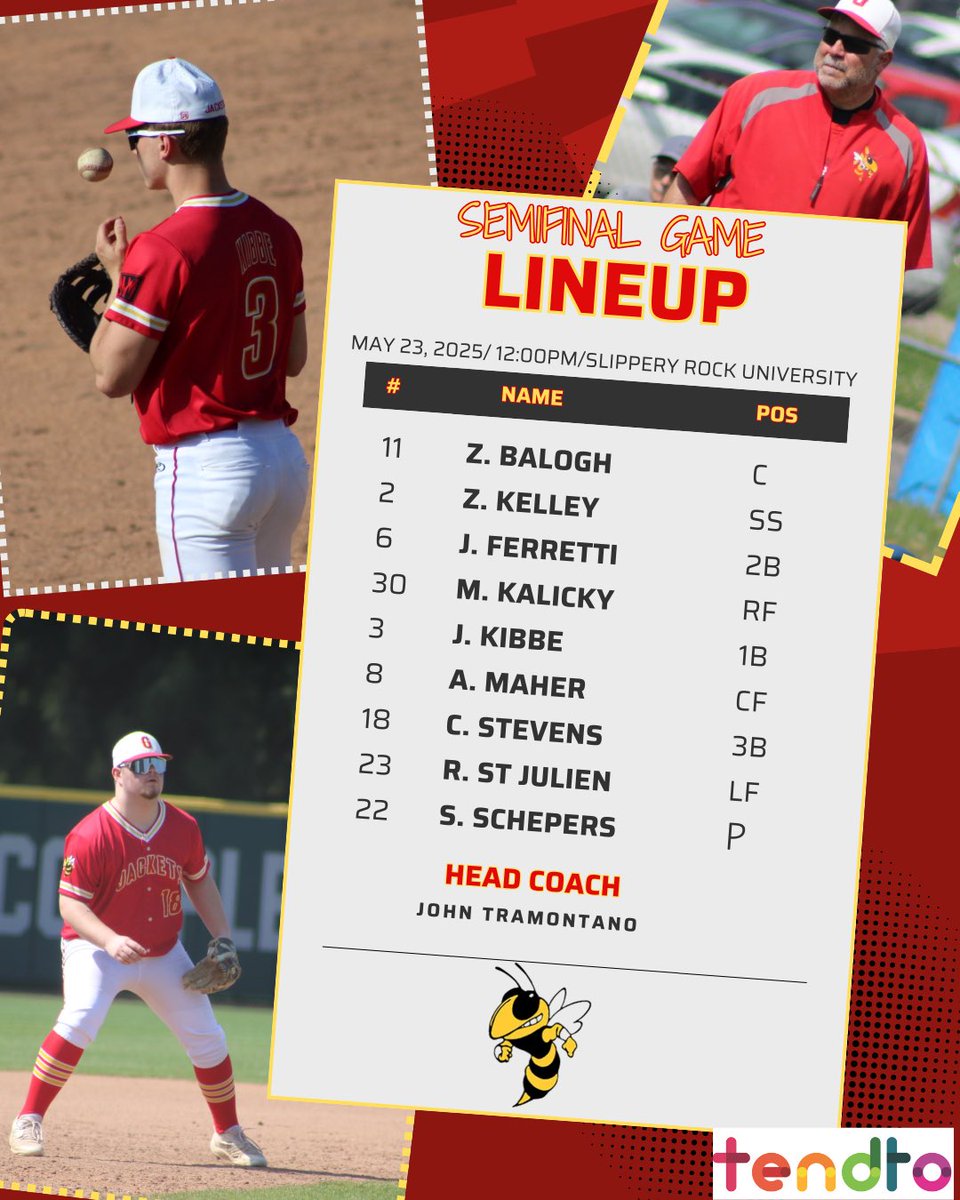 GirardBaseball's tweet photo. ⚾️ G A M E   D A Y *Semifinal Game *⚾️
📍 Slippery Rock University 

📺 it will be livestreamed by DeeJ Experience LLC

Let’s go, boys! 👏🏼 

https://t.co/93f00Q9lG2

Thank you to @tendtocu for being a generous sponsor! 👏🏼 

@JohnTramontano 
@GirardSD https://t.co/tahqJC4A0b