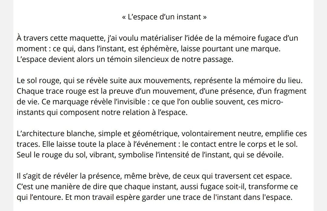 ABICHOU Islam (étudiante CPES CAAP Lycée Rosa Parks, promo 2024-2025)
Quand l'espace fait sens et que les sens font espace.
.
.
#CPES #CAAP #CPESCAAP #artsplastiques #prepaart #concoursecolesarts #prepaconcours #ridf #iledefrance #montgeron #prepapublique #formationsuperieureart