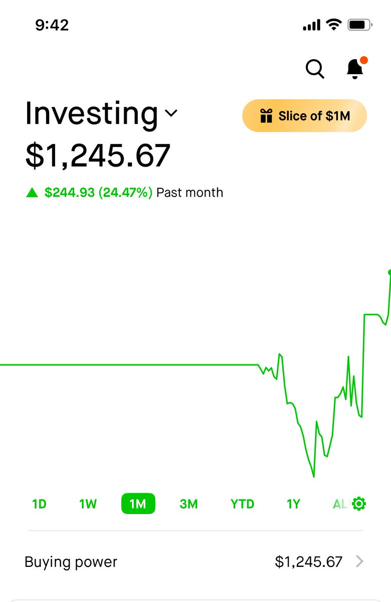 _Stewlander_'s tweet photo. Decided to start with $1000 instead of $500.

FRIDAY MORNING UPDATE: +24% https://t.co/UCBu4iK6Y6